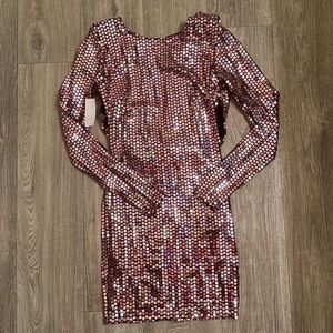 Pink Sequin Dress